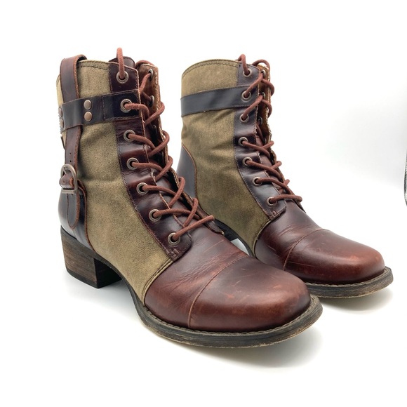 Durango World Traveler Vintage Combat Boots - Picture 2 of 15